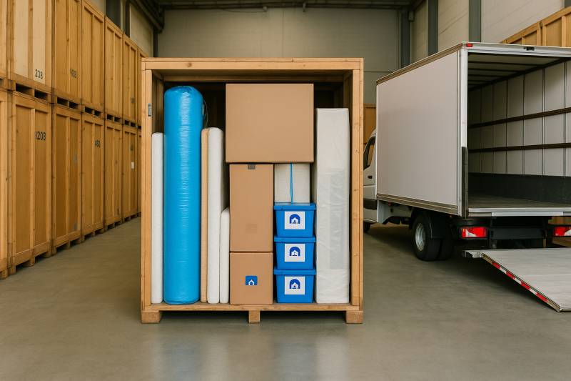 Service de déménagement avec stockage temporaire à Lyon